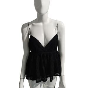 Sun + Moon Women's size Medium Lace Witchy Fairygoth Whimsigoth Babydoll‎ Top